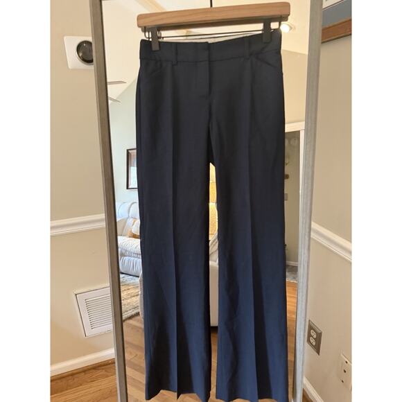 Theory Tailored Wide Leg Slacks Size 0 | Office Wear Elegant Black Pants - Picture 3 of 5